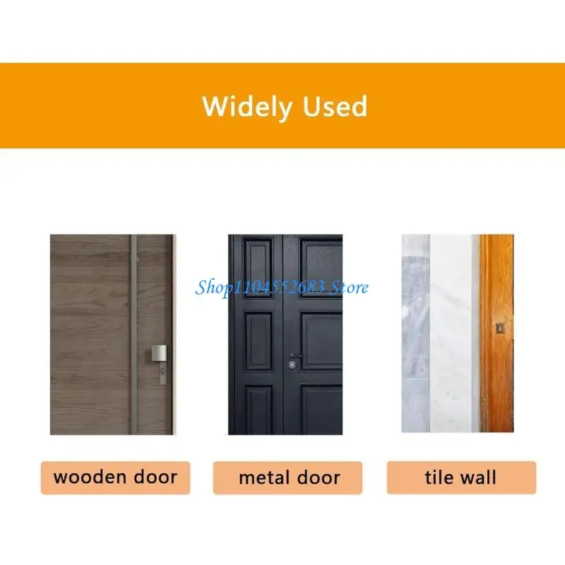 Y6GD 10pack Cut Doorbells Adhesive Pad Security Doorbells Adhesive Stickers
