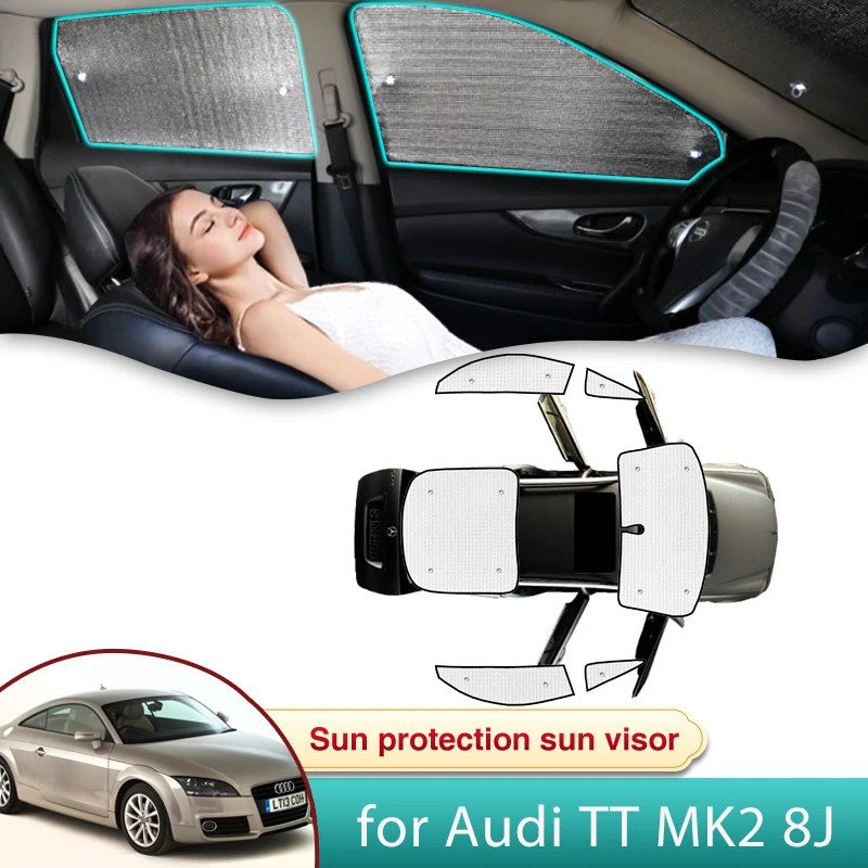 

Автомобильный солнцезащитный козырек для Audi TT MK2 8J 2007 2008 2009 2010 2011 2012 2013 2014 Аксессуары Солнцезащитный козырек на лобовое стекло Защитные детали с защитой от УФ-лучей