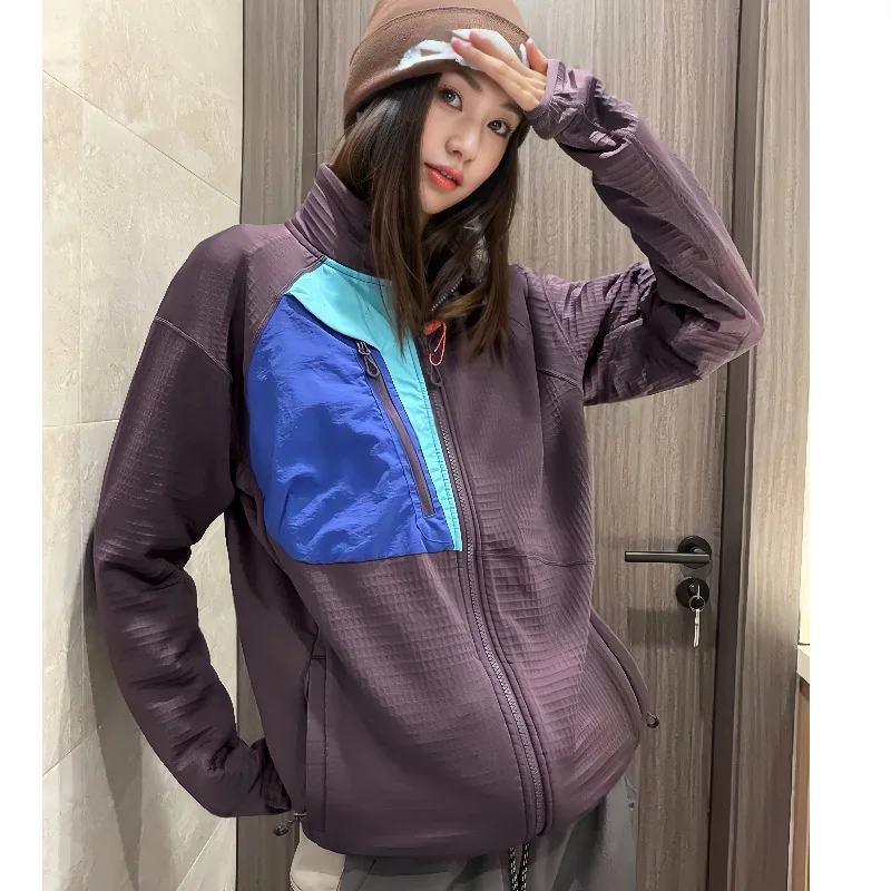Outdoor-Klettern, Wandern, Camping, Angeln, Bergsteigen, Reisen, Selbstfahren, Sportliche Fleece-Pullover-Jacke