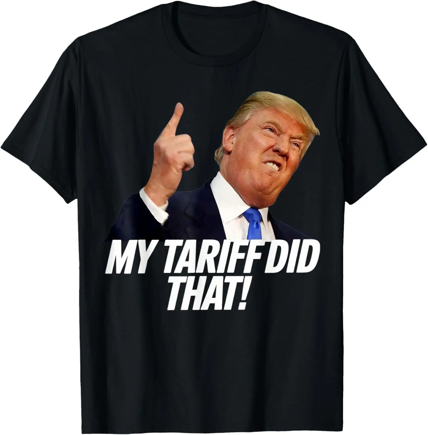 

Футболка унисекс «My Tariff Did That Funny Pro Trump Political Meme», 100% хлопок, повседневная мужская футболка с круглым вырезом и короткими рукавами, уличная одежда