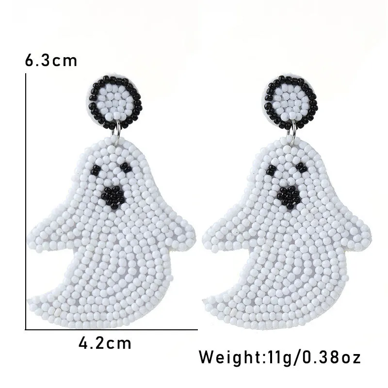 Statement Ghost Earrings Exaggerated Halloween Dangle Earrings for Women Payty Jewelry Accessories