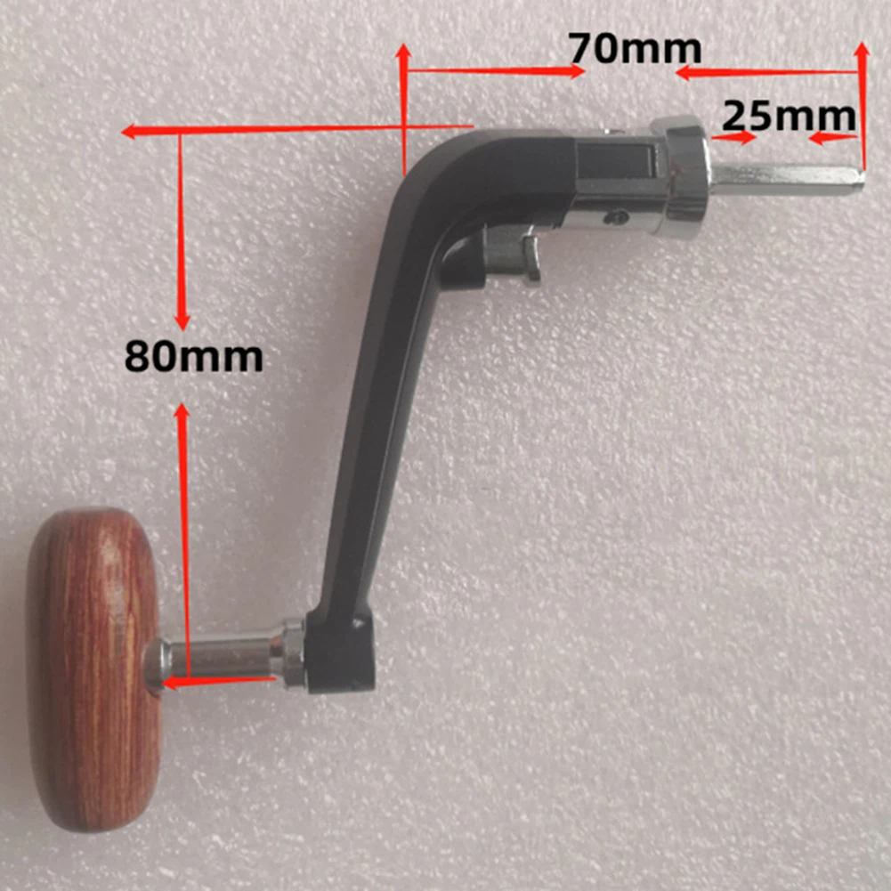 

Knob Fishing Reel Handle Accessories Fishing Tackle Folding Rocking Reel Crank With Wooden Knob Hot Sale Brand New