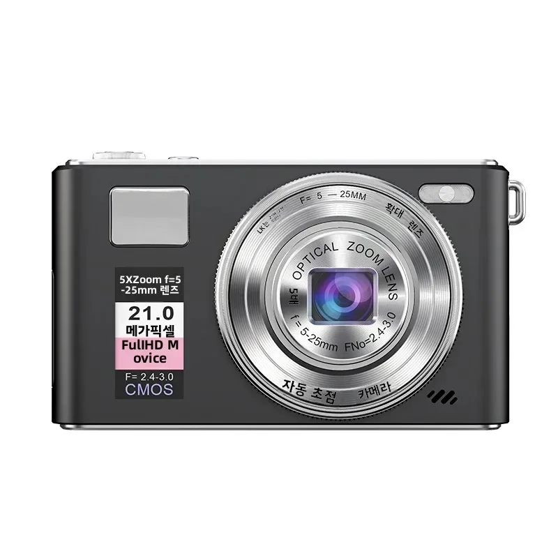كاميرا رقمية 5K، زووم بصري 5X، CMOS، تثبيت الصورة، فلاش CCD محمول مناسب للتصوير الفوتوغرافي VLOG #2