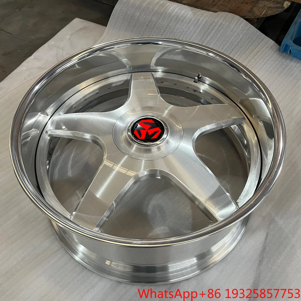 SJ Rims Custom 20 22 23 24 26 28 30 Inch Forged Wheels 5x127 Chrome Polish Brushed 5 Star Rims for  911 718