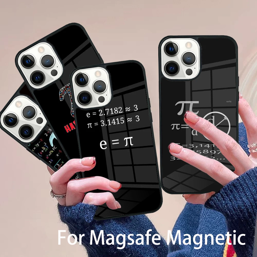 

�� Number Phone Case Magesafe Magnetic Wireless Charge Cover For IPhone 16 11 12 13 14 15 Pro Max Plus Mini