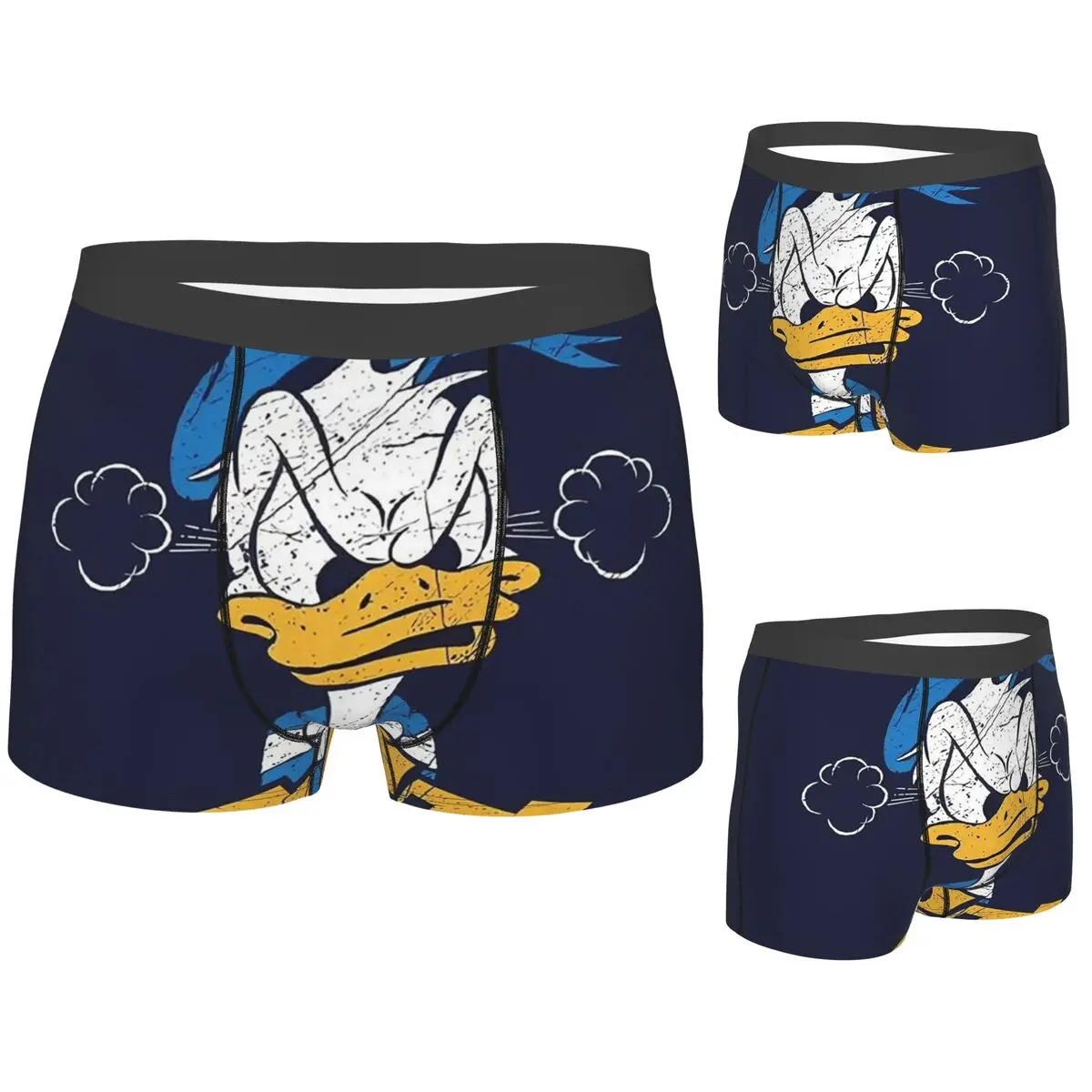 

Boxer Underpants Shorts Donald Duck Cartoon Panties Male Ventilate Underwear for Homme Man Boyfriend Gifts