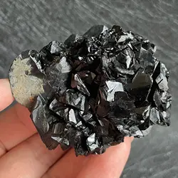 Natural Stone Black Rose Tourmaline Mineral Specimen Clear Quartz Crystal Cluster Rock Healing Home Decoration Gift