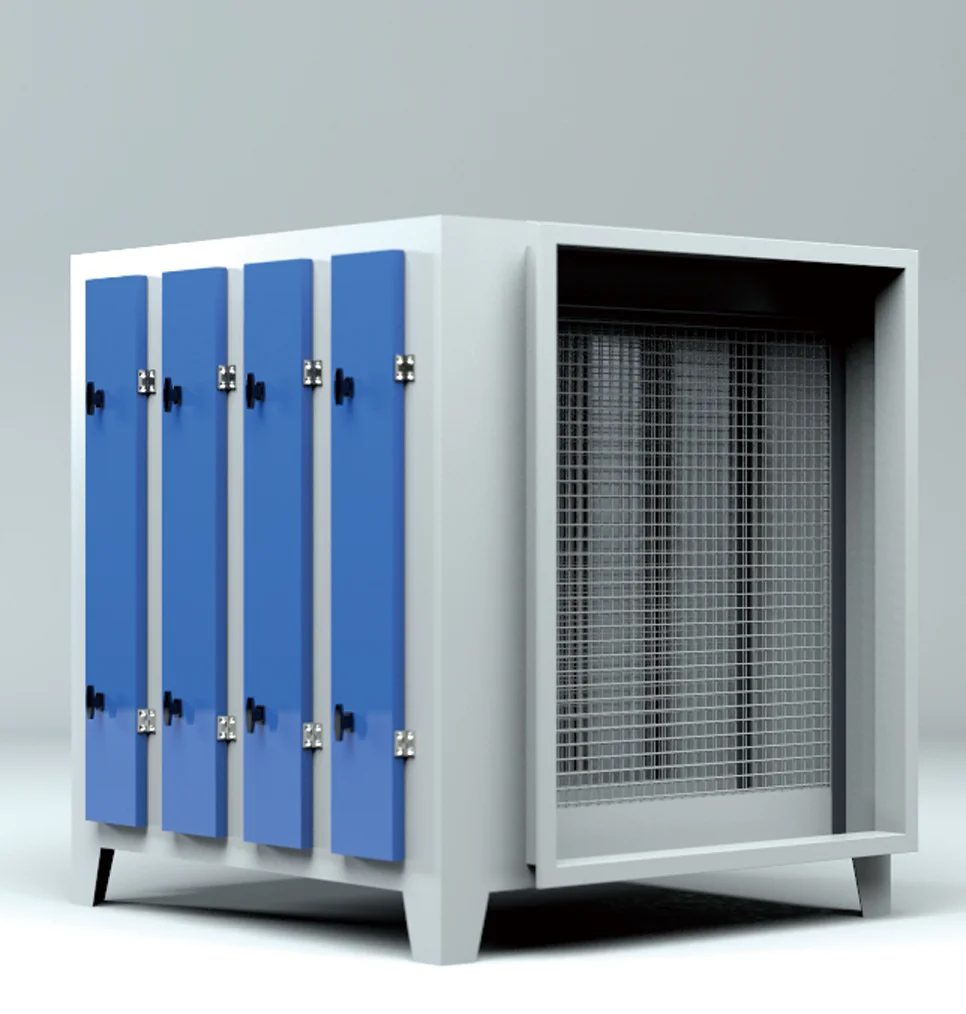 Activated Carbon Deodorizing Box Dust Air Filters System with Motor As Core Component 10000M³/h 304 SS