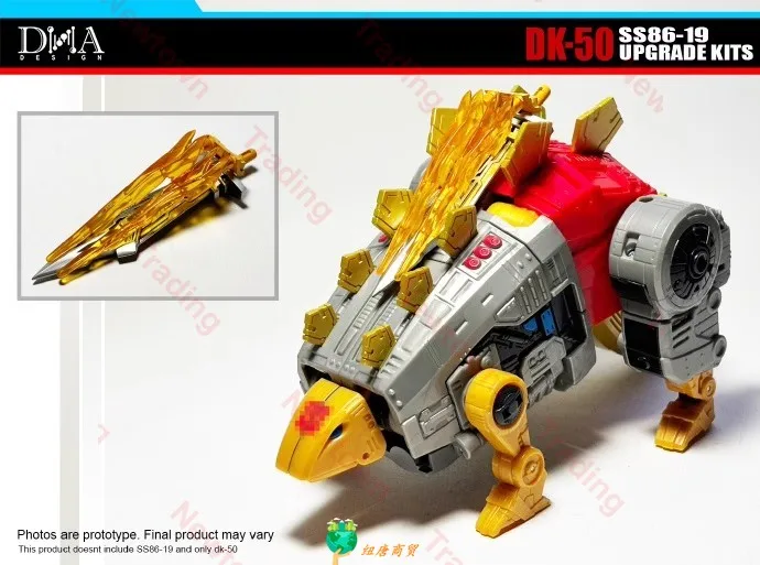 Spedizione in 48 ore DNA DK50 DK-50 SS86 Serie di film G1 Pacchetto di accessori per squadre di dinosauri ululanti con classico speciale