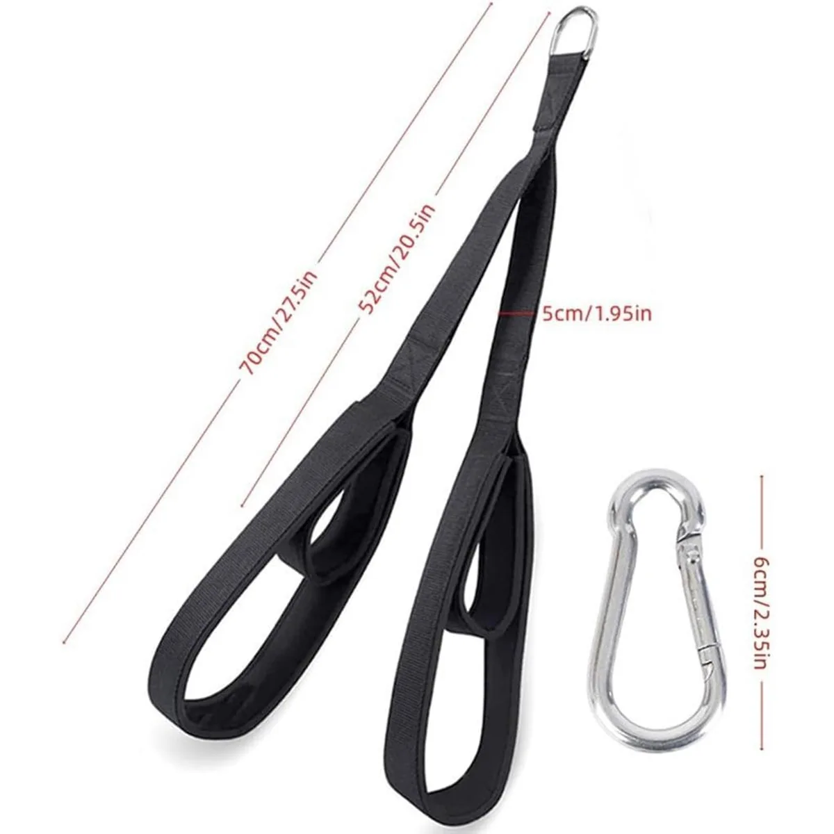 Woven Cable Pulling Grip Double Ended Strap Multi Exercise Rope  Machine Upper Body Workout Equipment