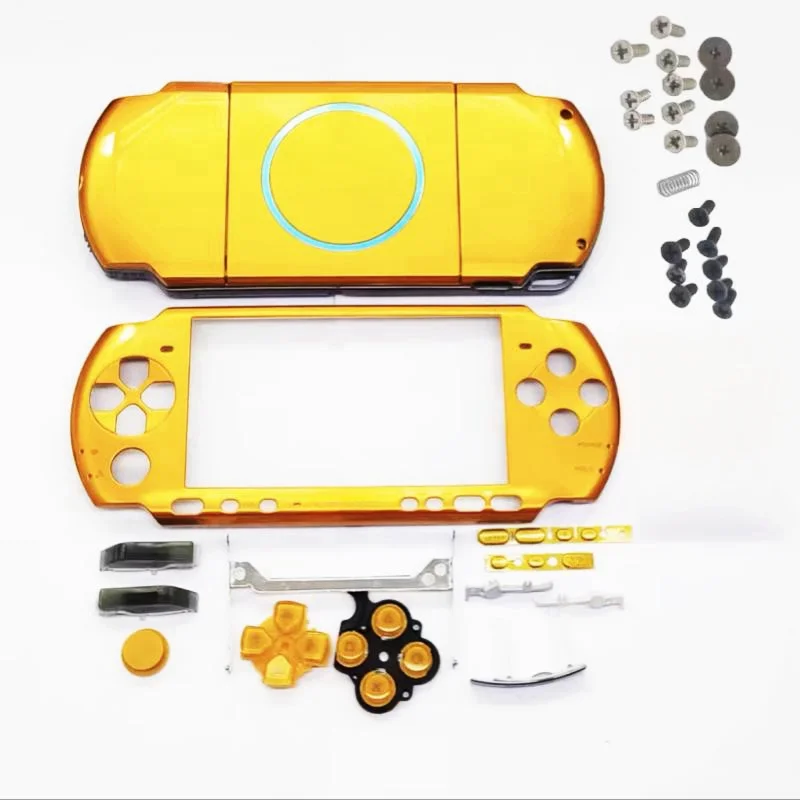 حافظة بديلة لوحدة التحكم PSP3000 لـ PSP 3001/3002/3010 حافظة سفلية أمامية جديدة غطاء حماية أخضر مع أزرار