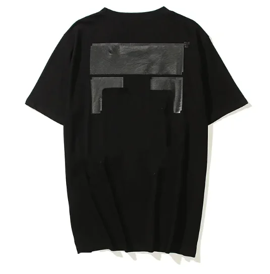 2026 new Large letter paint drop pattern for both men and women. Colorful letter print for street style short-sleeved shirt.