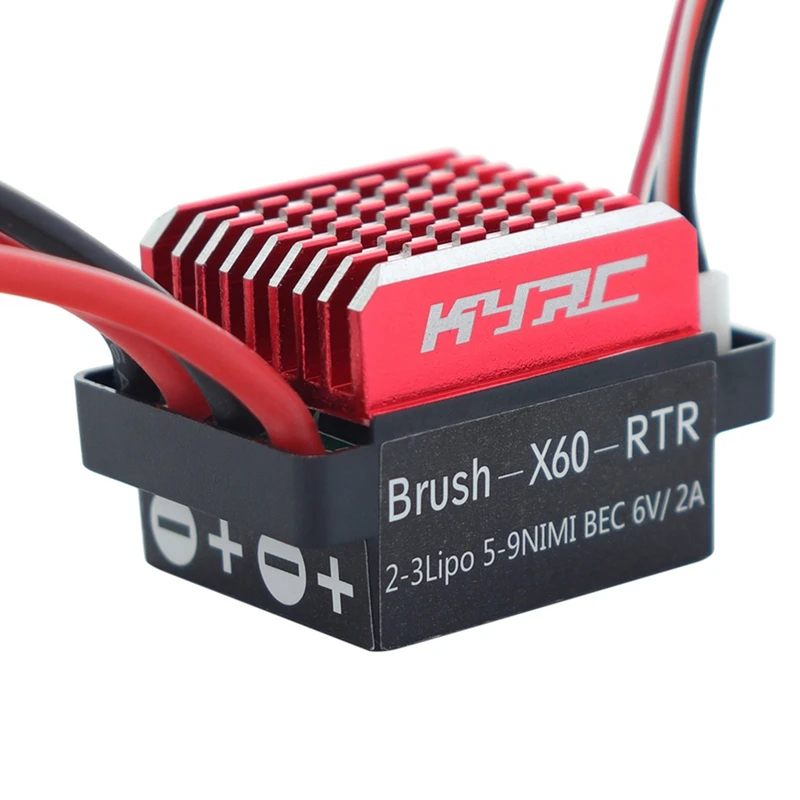 60A Brushed Dual Way ESC Speed Controller Forward Reverse Brake For 1/10 RC Crawler Tamiya Axial Scx10 Traxxas TRX4