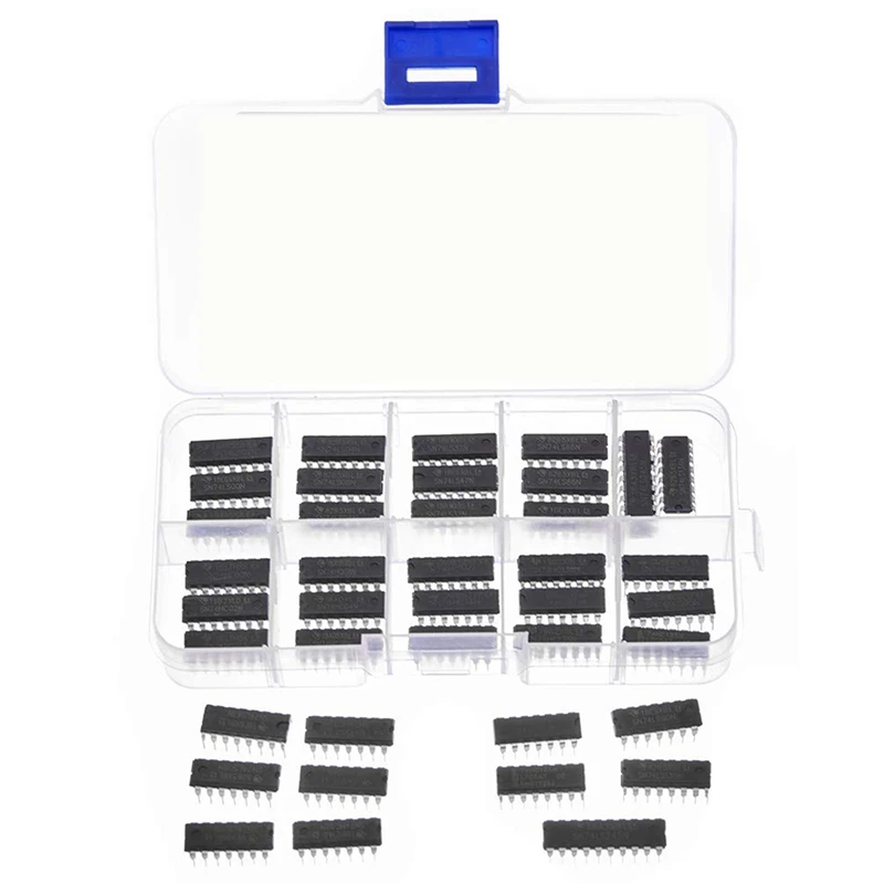 40Pcs(20Pcs 74Hcxx+20Pcs 74Lsxx) Series Logic IC Assortment Kit Digital Integrated Chip