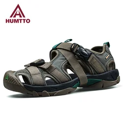 HUMTTO Hiking Shoes Summer Sneakers for Men Sandals Breathable Outdoor Water Beach Sandals Mens Camping Climbing Aqua Shoes Man