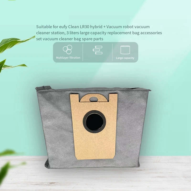 24 قطعة روبوت كنس لمحطة Eufy Robovac L35 Hybrid LR30 Hybrid LR20 التفريغ التلقائي، مع نسيج الكربون المنشط