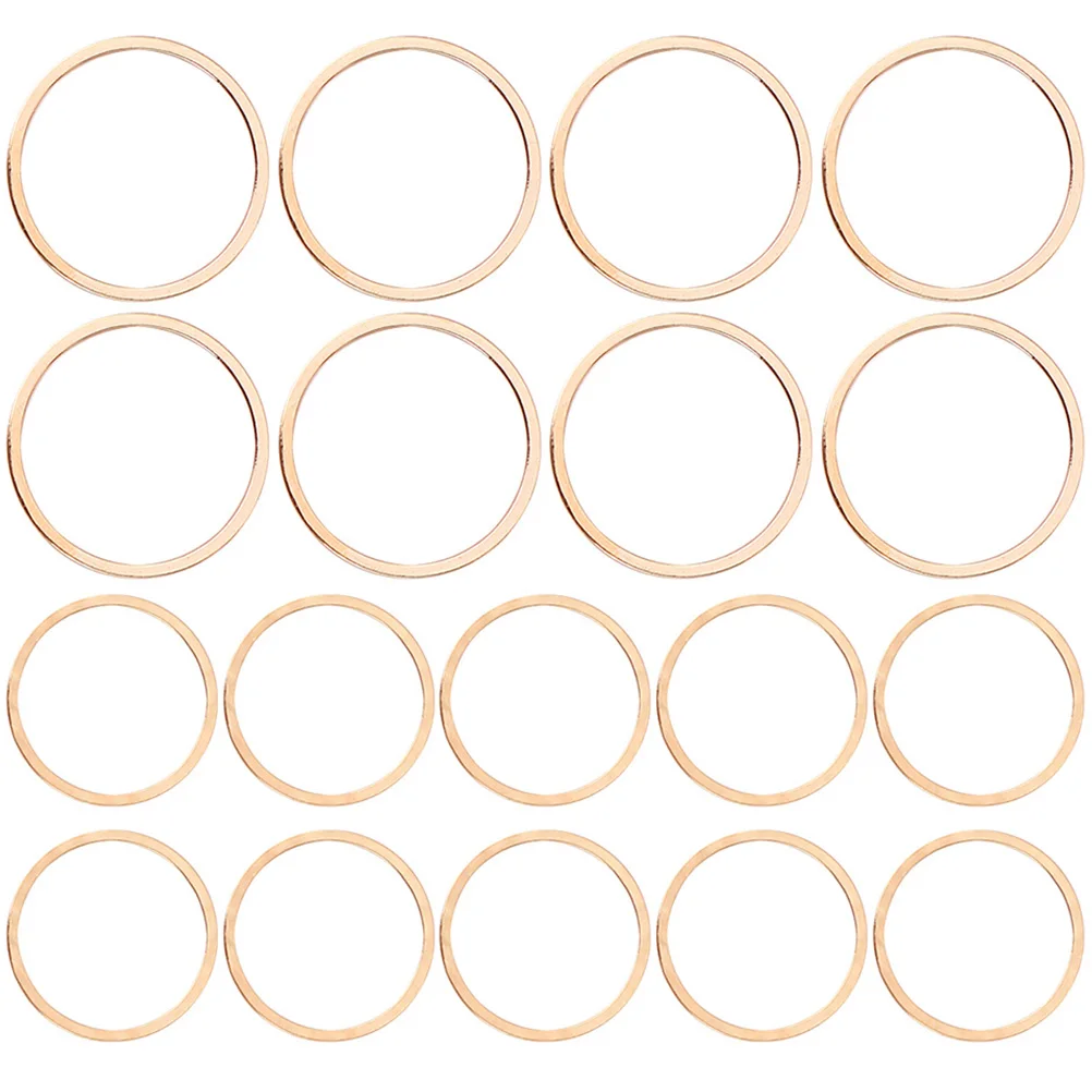 

40 Pcs Earring Pendant Silver Round DIY Jewelry Craft Supplies Necklace Bracelet Making Charms Accessories Girls Projects