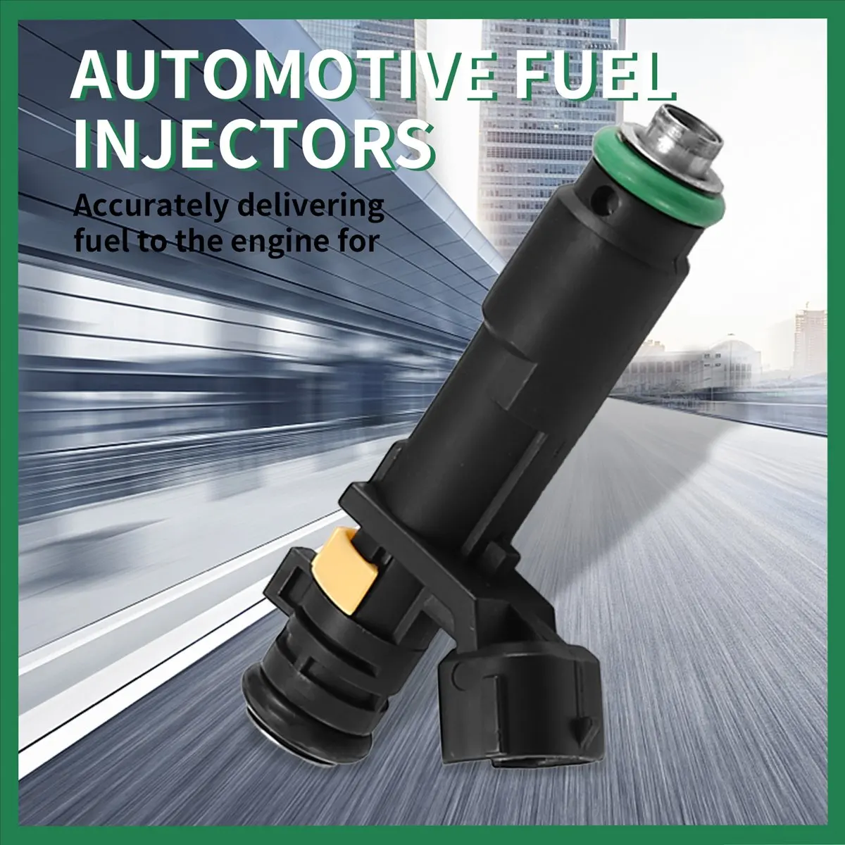 #24R Automotive Parts & Accessories,4Pcs 1984F8 Fuel Nozzle for Peugeot 307/407/508/408 Citroen C4/C5/C6 (black)