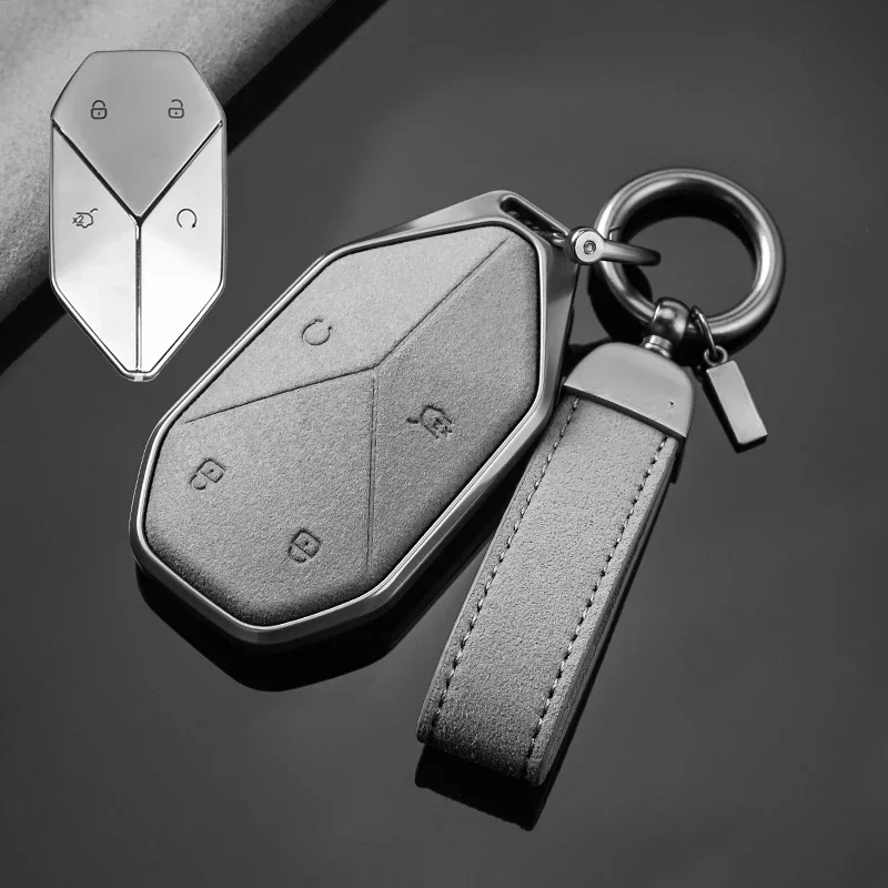 BYD Leopard 5 2023 Zinc Alloy & Suede Key Case Anti-Scratch - Image 7