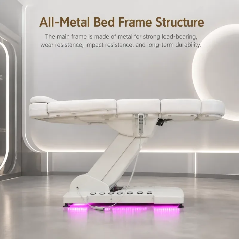 Electric Beauty Bed for Massage Eyelash Extension Manicure Ear Cleaning Hair Treatment Multi Functional Physiotherapy