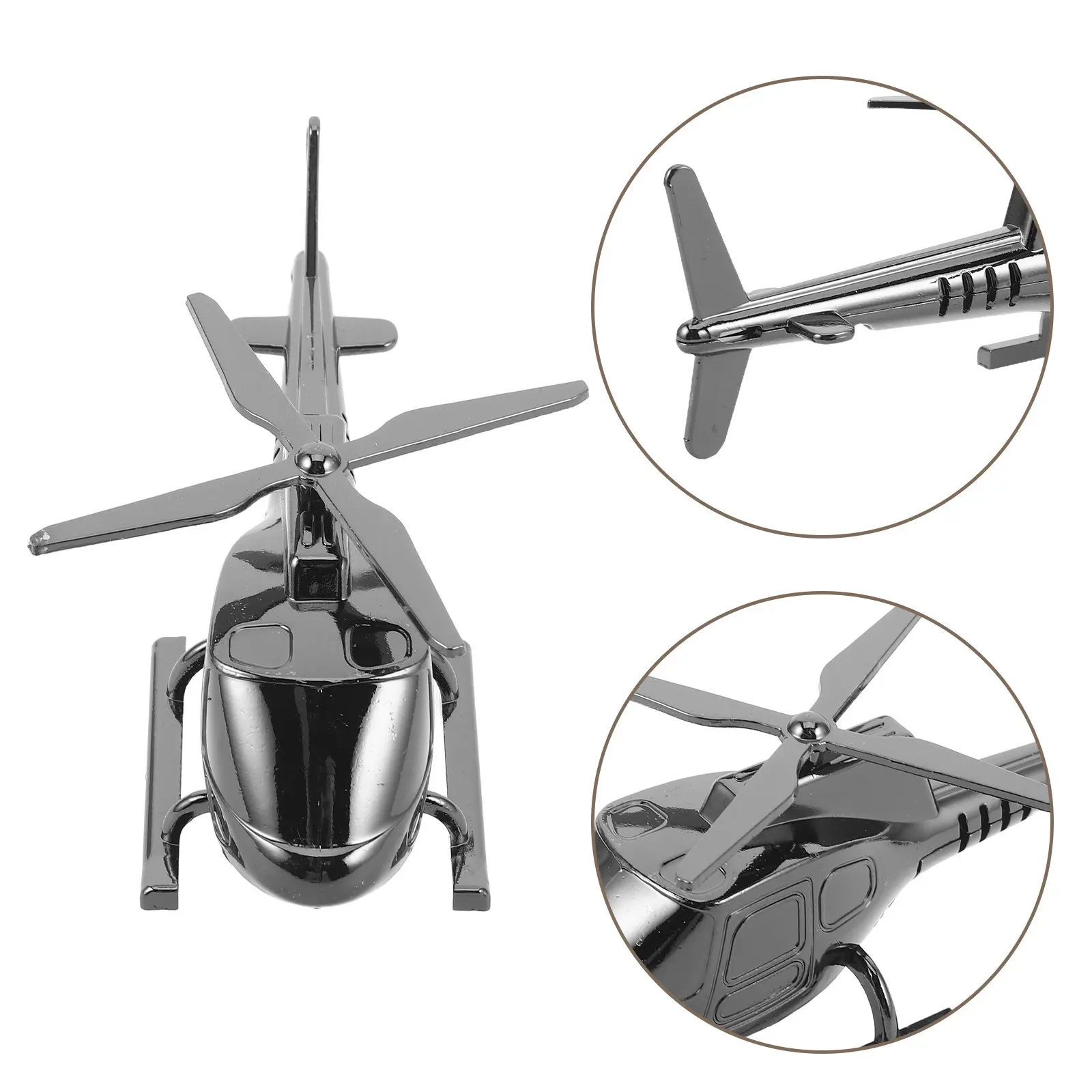 

Металлический мини-вертолет из цинкового сплава для мальчиков и девочек, сувенир на день рождения, ретро-декор