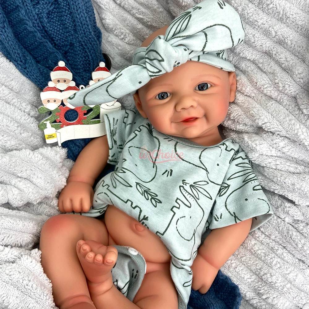 43cm artistieke siliconen reborn pop handgemaakte zachte levensechte waterdichte babyjongen/meisje cadeau voor dementiepatiënten kinderspeelgoed