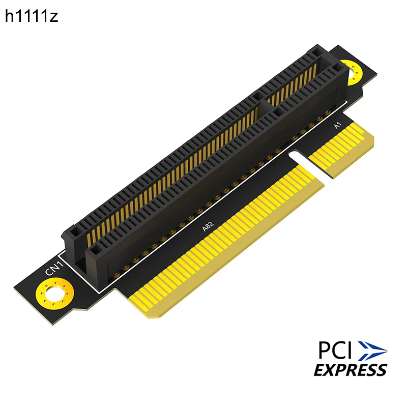 20mm PCIE X8 3.0 90 Degree Reverse Male to Female Riser Card PCI Express 8X to 8X Converter Adapter Riser Board for 1U Server PC