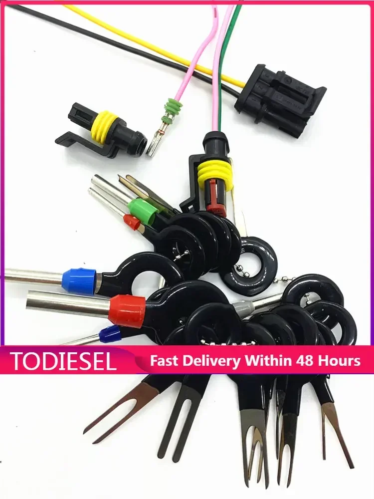 

18 шт., 36 шт., автомобильная вилка, печатная плата, жгут проводов, клемма для извлечения, разъем, обжимной штифт, задняя игла, инструмент для удаления