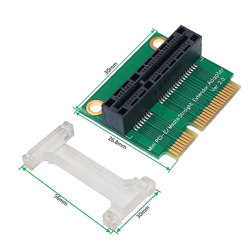Mini PCI-E / MSATA Vertical Adapter Card 3G/4G/LTE Module Vertical Adapter Card Supports Windows 7, 8, And 10