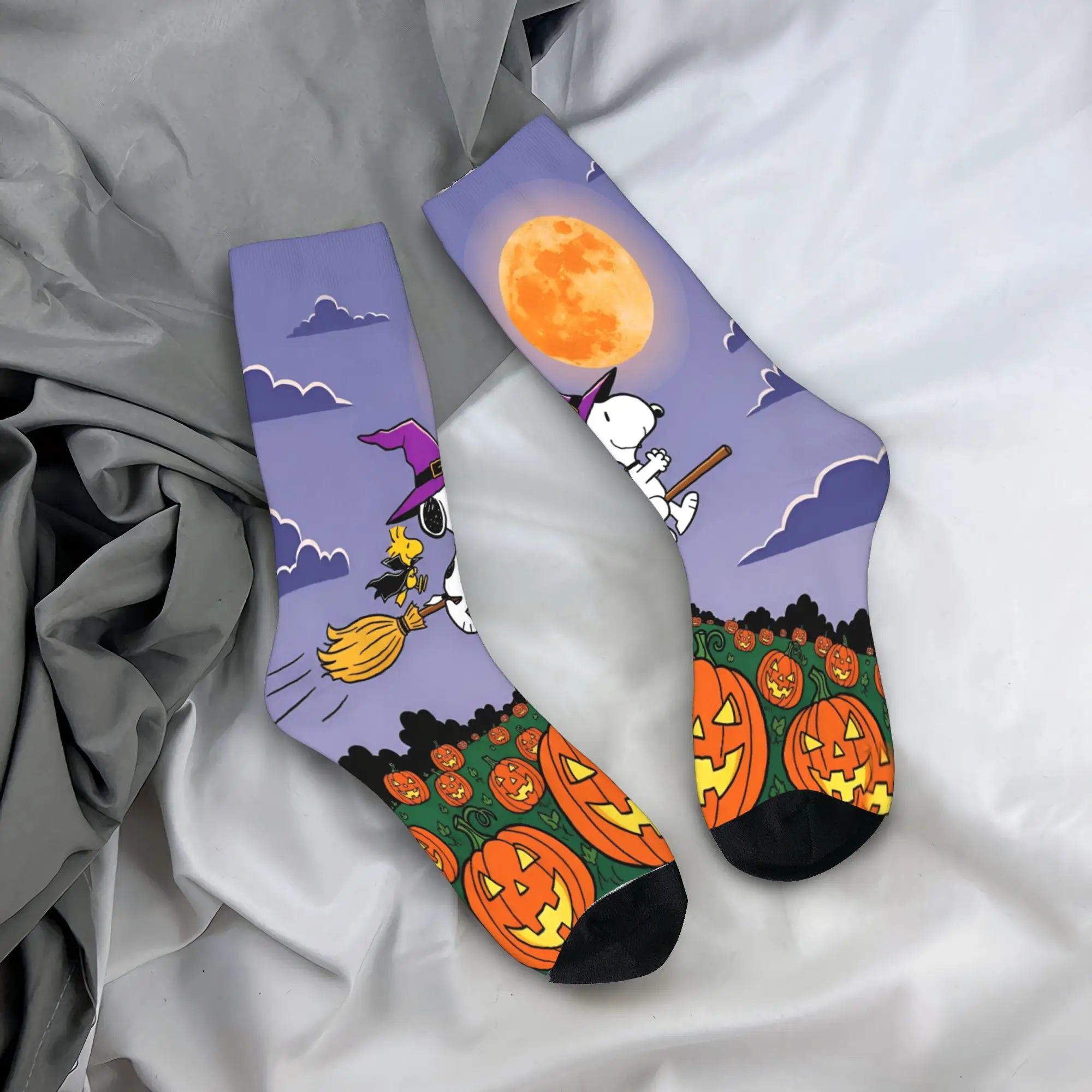 

Snoopys мультфильм Хэллоуин подарок экипаж носки продукт для женщин уютные платья носки