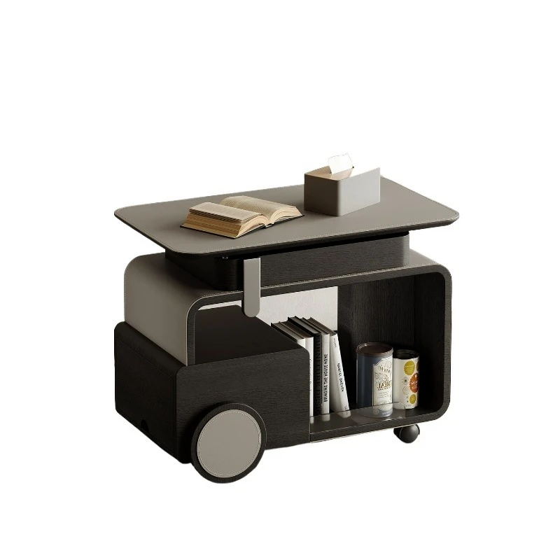 

Modern simple movable coffee table light luxury high-end multi-functional lifting sofa side cabinet