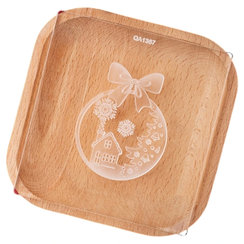 Multipurpose Acrylic Cookie Stamp Christmas Biscuit Mold for Baking Enthusiasts