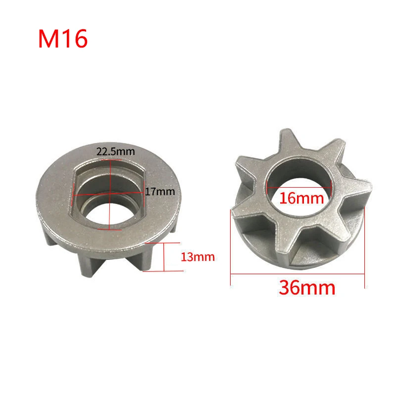 Replacement M10/M14/M16 Chainsaw Gear 100 115 125 150 180 Angle Grinder Gear sawing sprocket chain wheel for Chainsaw Bracket