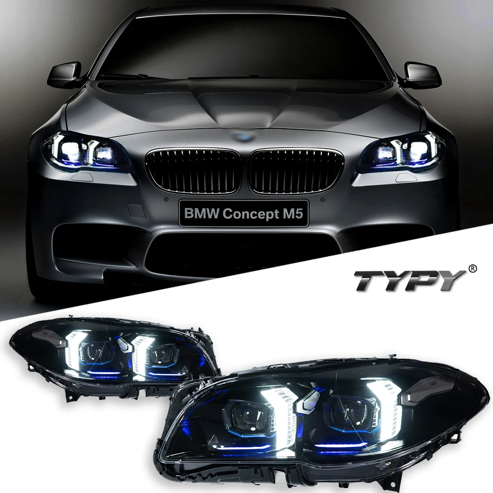 

Автомобильная фара для BMW 5 серии F10 F18 2011-2017, обновленная модифицированная новая светодиодная фара с динамическим указателем поворота DRL, автоаксессуары