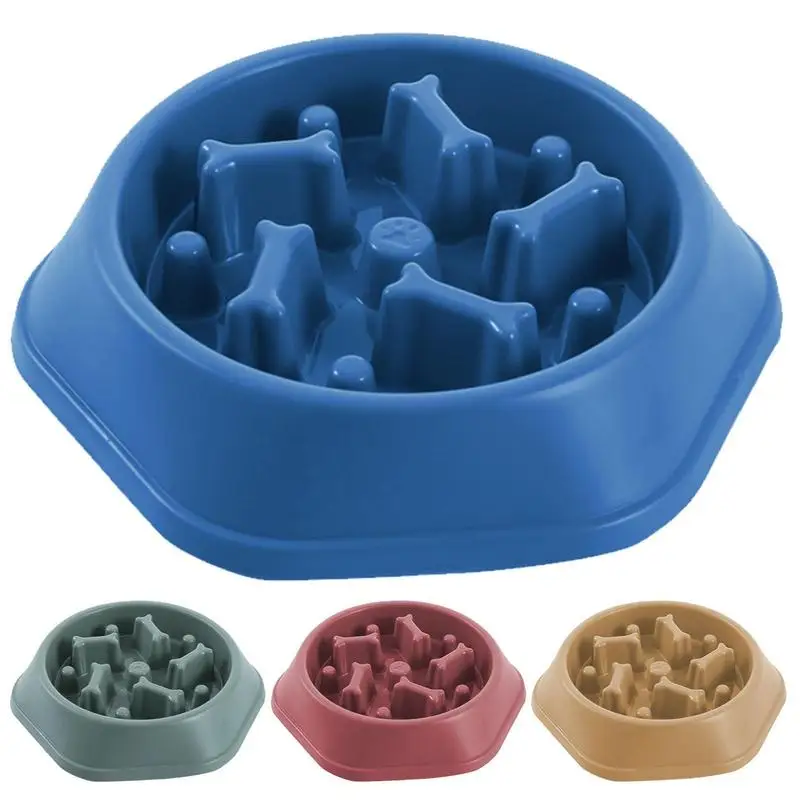 Slow Feeder Food Bowl Anti Gulping Dish Bowl for Home Dog Eating Plate Stop Bloat Choke proof Slow Feeder pet Bowls Pet Supplies