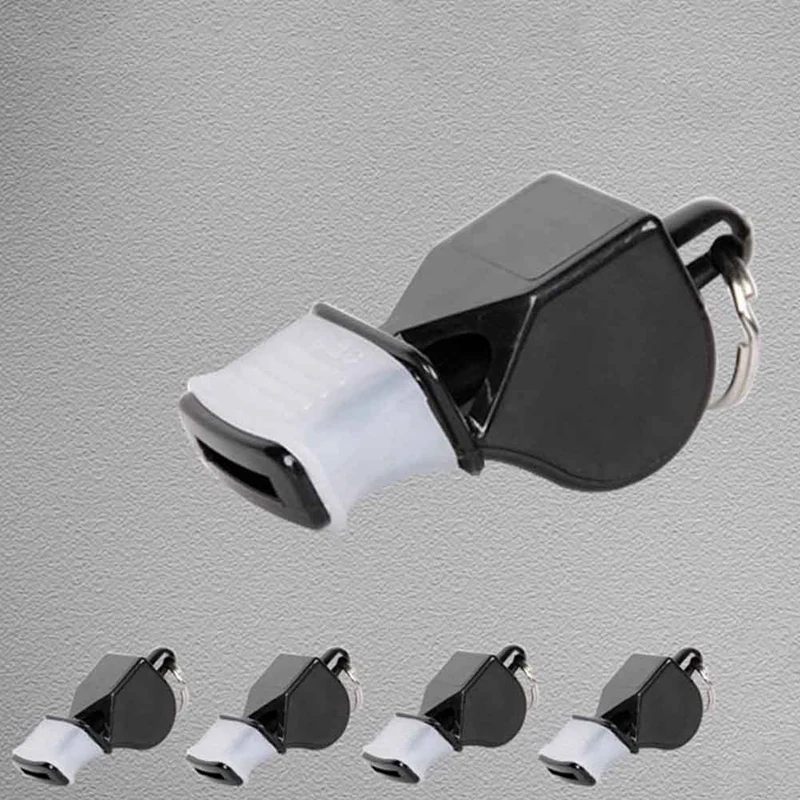 10 PCS Professional Whistle Soccer Basketball Referee Whistle Black Outdoor Sport High Quality Big Sound Whistle Seedless