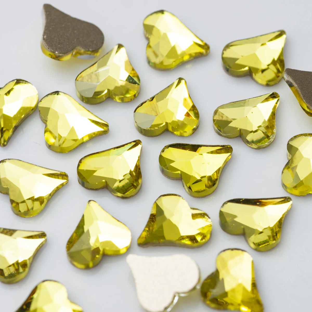 الحلو شكل قلب مسمار الفن حجر الراين 3D رائعة ماجيك أورورا كريستال الحب حجر مسمار الديكور Kawaii مسمار الملحقات #3