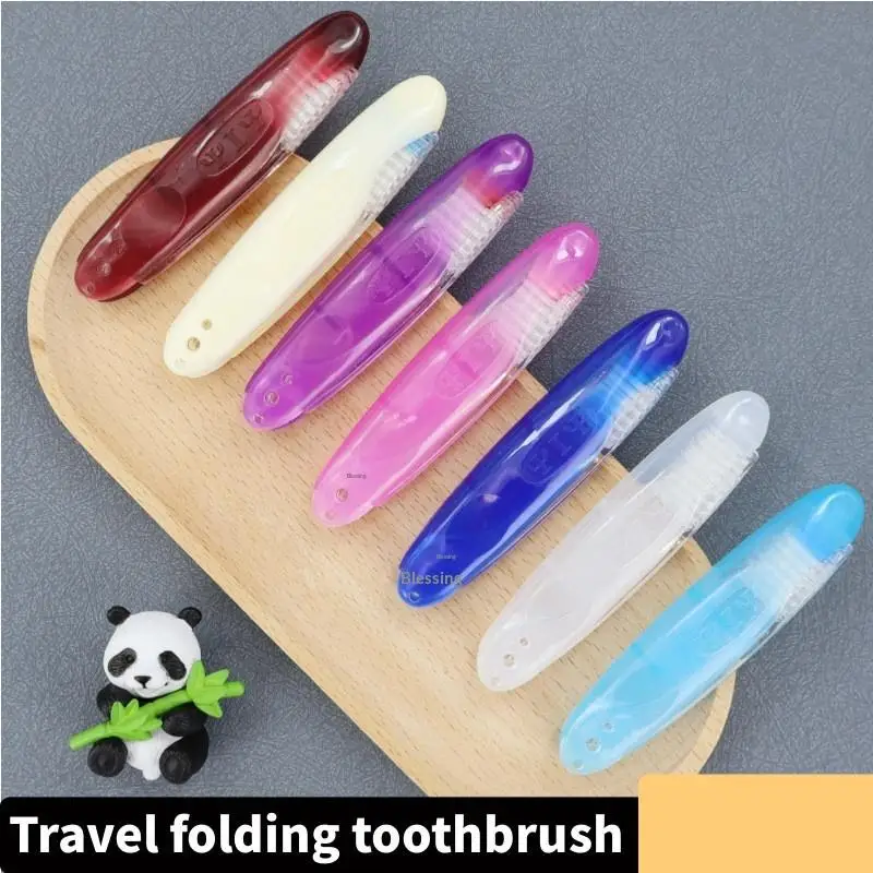»Travel Folding Toothbrush Pocket Size Foldable Compact Design for Outdoor Camping Hiking Adults