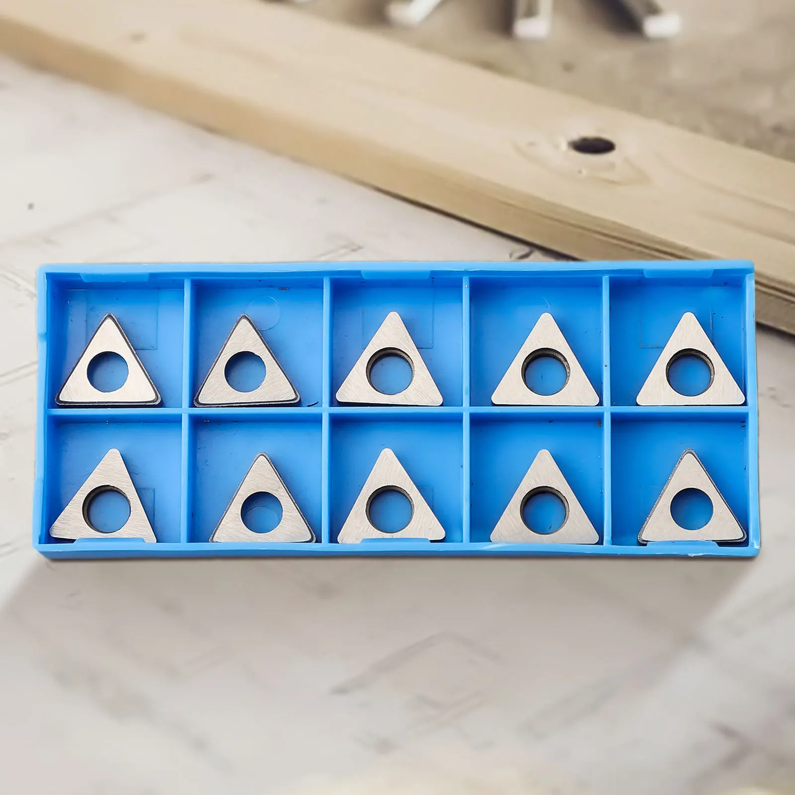 Cale de barre de coupe MT1603, porte-outil de tournage CNC, tampon de coupe en acier, accessoires à cale triangulaire, 10 pièces