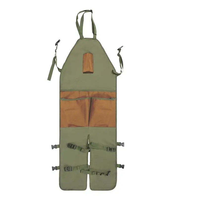 A53Q-Gardening Apron Outdoor Picking Apron Anti-Dirty Apron In Garden Pruning With Multiple Pockets