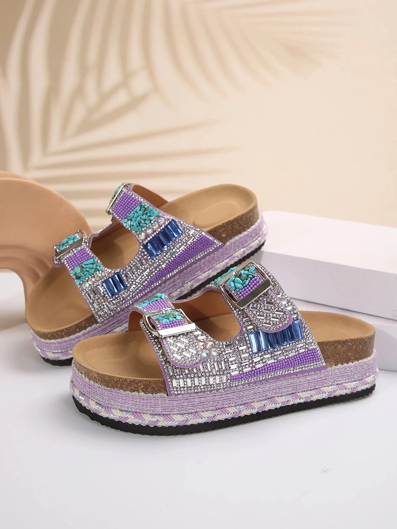 New Shoes Home Platform Flip Flops Outdoor Beach Slippers Fashion Summer Women Sneakers Sequin Platform Shoes Women's Sandals