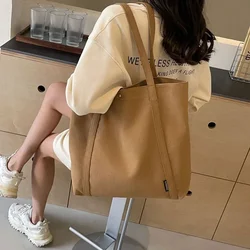 Canvas Women's Bag2024 New Pattern High-capacity Comfortable Durable Simplicity Atmosphere The Single Shoulder Bag Tote Bag