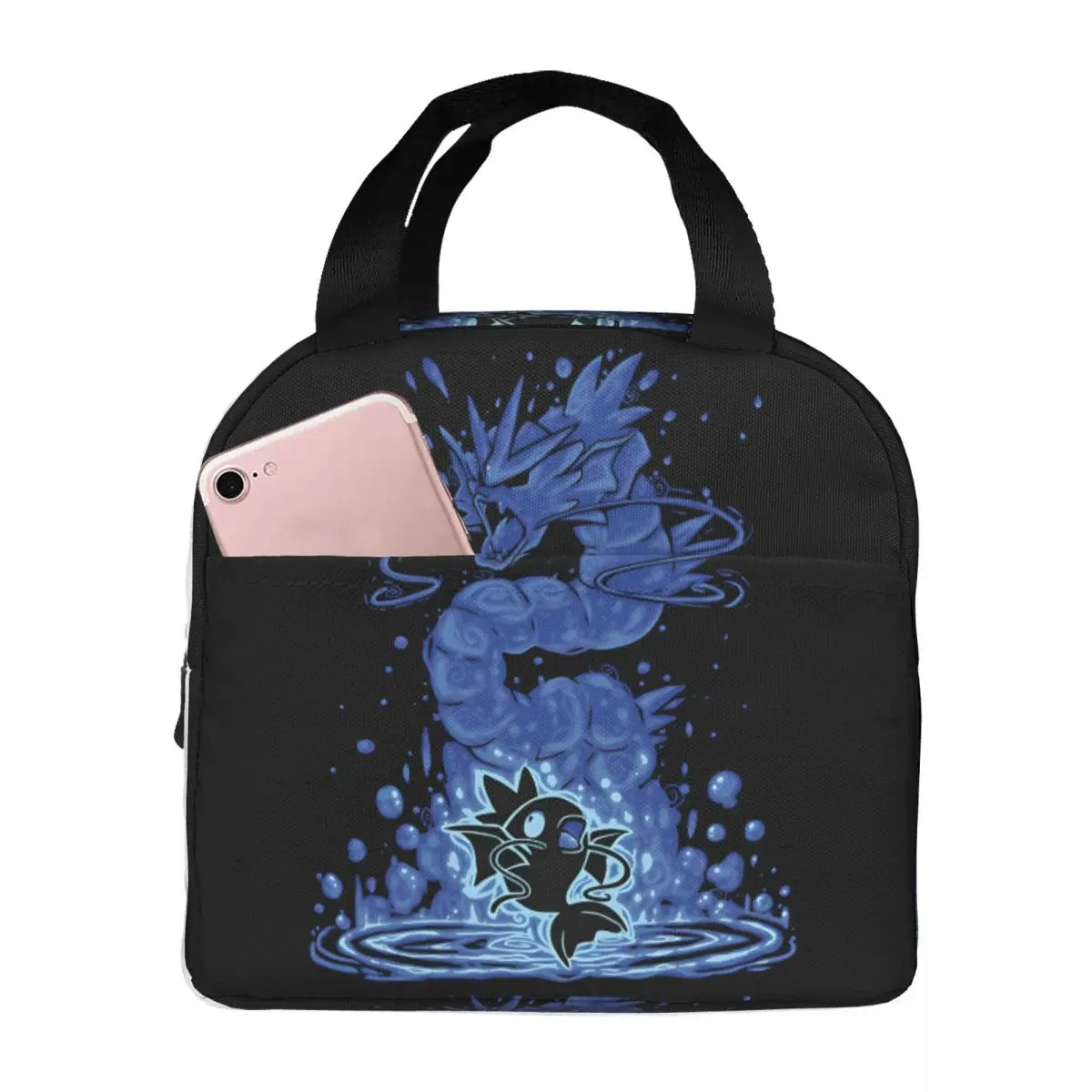 2024 New Lunch Boxes Silhouette Water Dragon Evolution Durable Waterproof Pokemon Hiking Picnic Storage For Women Men Adults