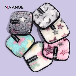 6PCS Reusable Makeup Remover Cotton Pads Clean Sponge for Facial Cleansing Puff Washable Cloth Makeup Wipes Liquid Cream Tools