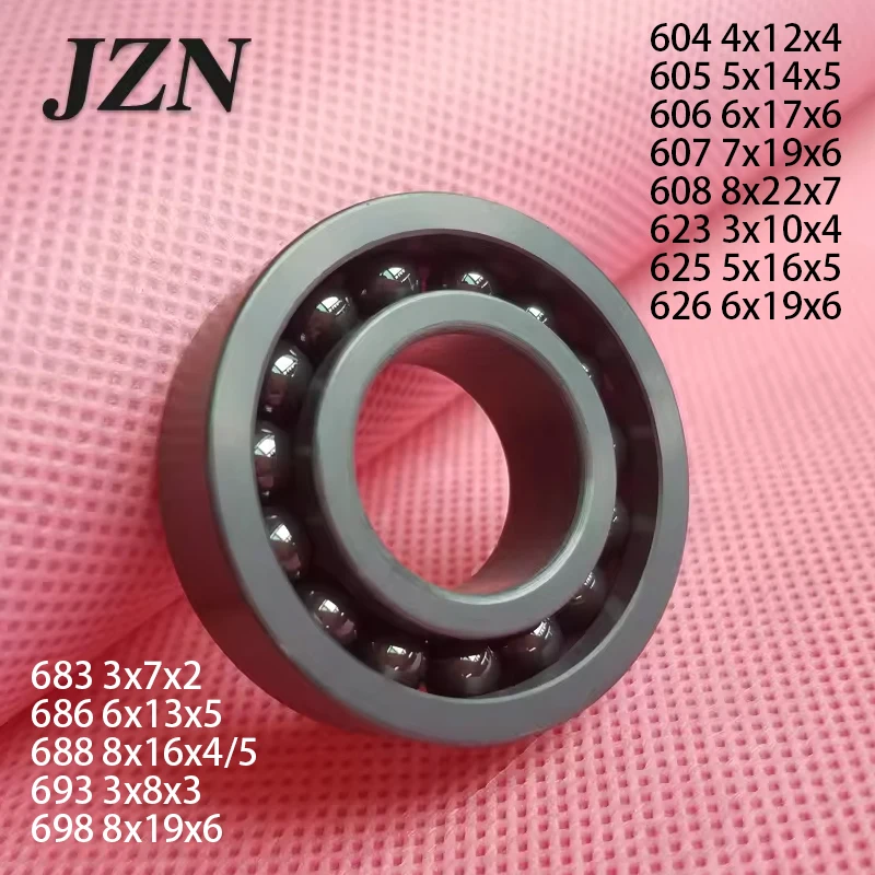 Roulement en céramique à billes pleines en nitrure de silicium 604 605 606 608 623 625 626 683 686 688 693 698 CEF, roulement haute température