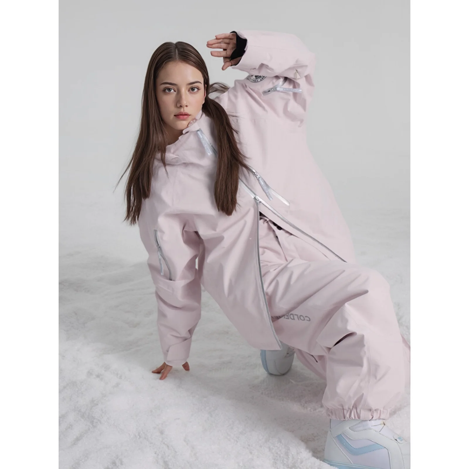 

Coldelement Women's 3L Waterproof Single Board Ski Jacket & Pants Thermal Full Set -30℃ High-Vis Reflective Articulated​