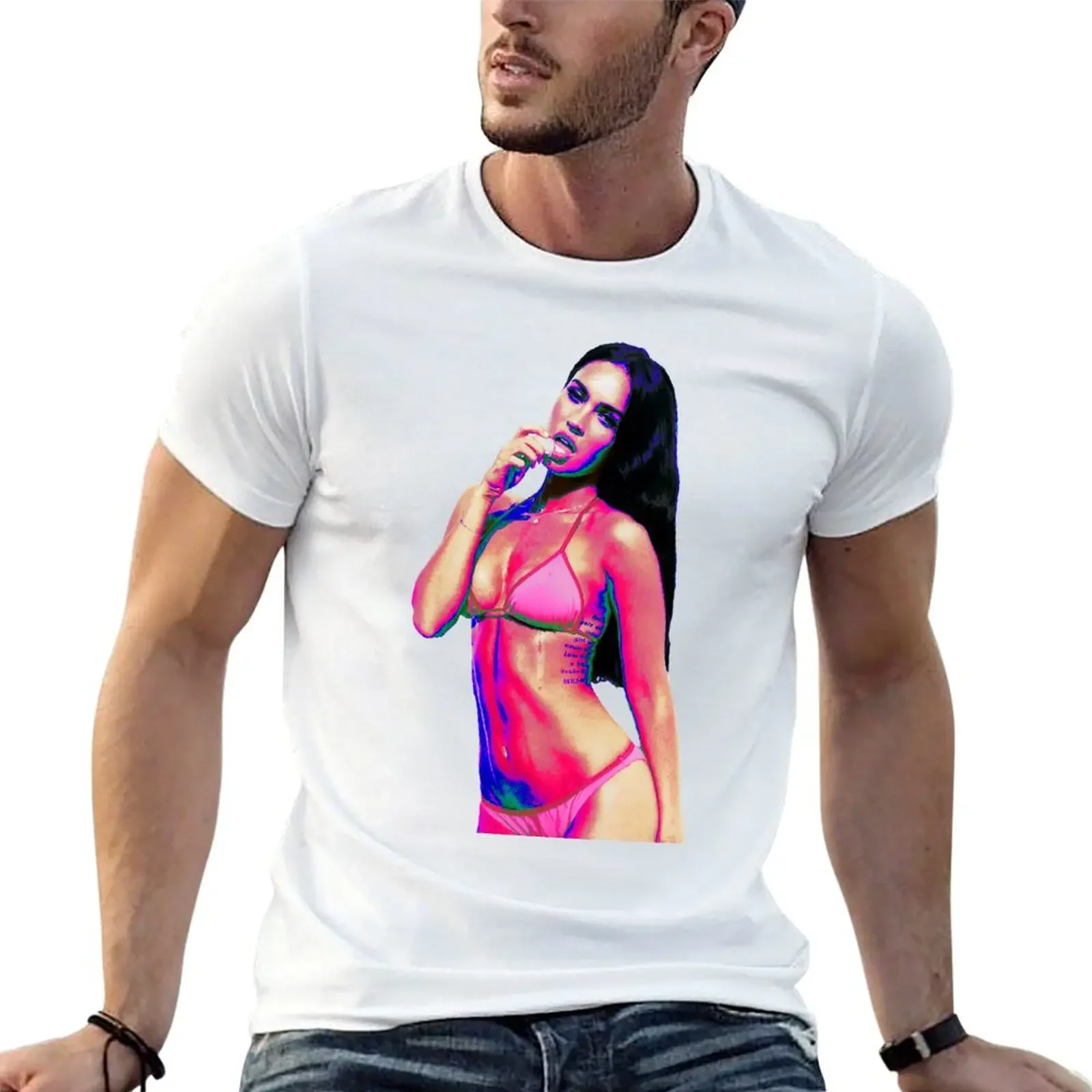 Megan Foxxx T-Shirt plus size tops new gifts and t-shirts anime clothes men workout shirt