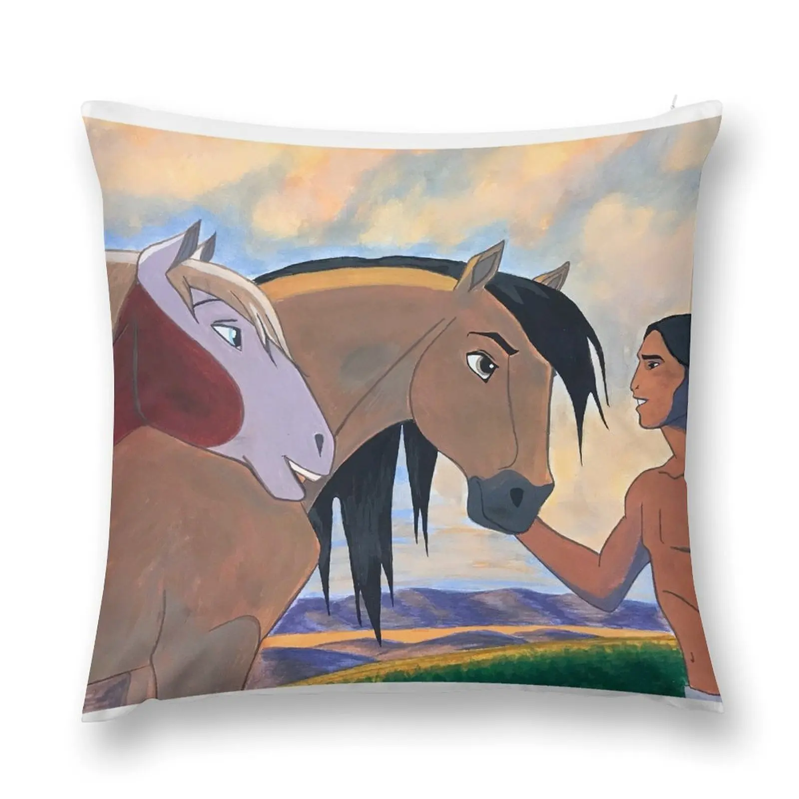 

Spirit the wild Mustang Throw Pillow pillow cover christmas christmas decorations 2025 pillow