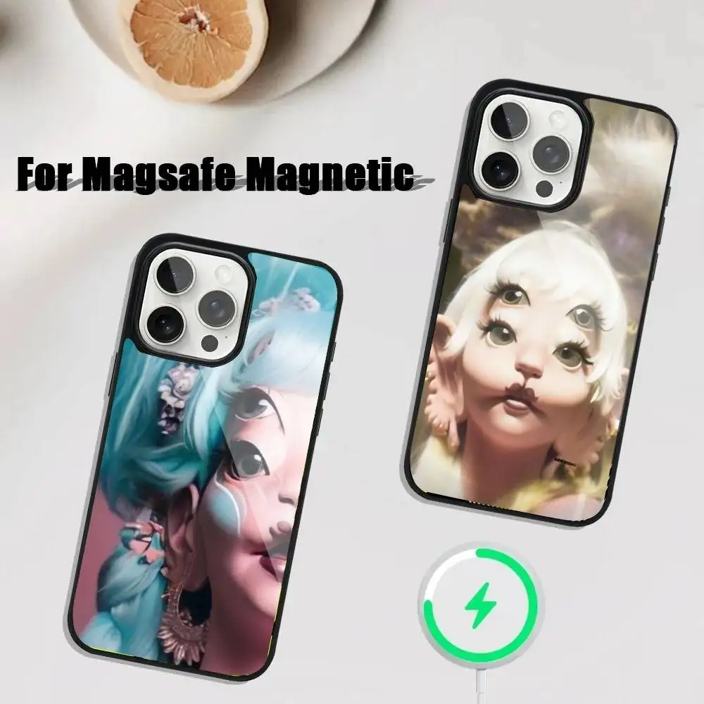 

Singer M-Melanie Martinez Phone Case For iPhone 16,15,14,13,12,11,Plus,Pro,Max Mini Magsafe Magnetic Wireless Charging