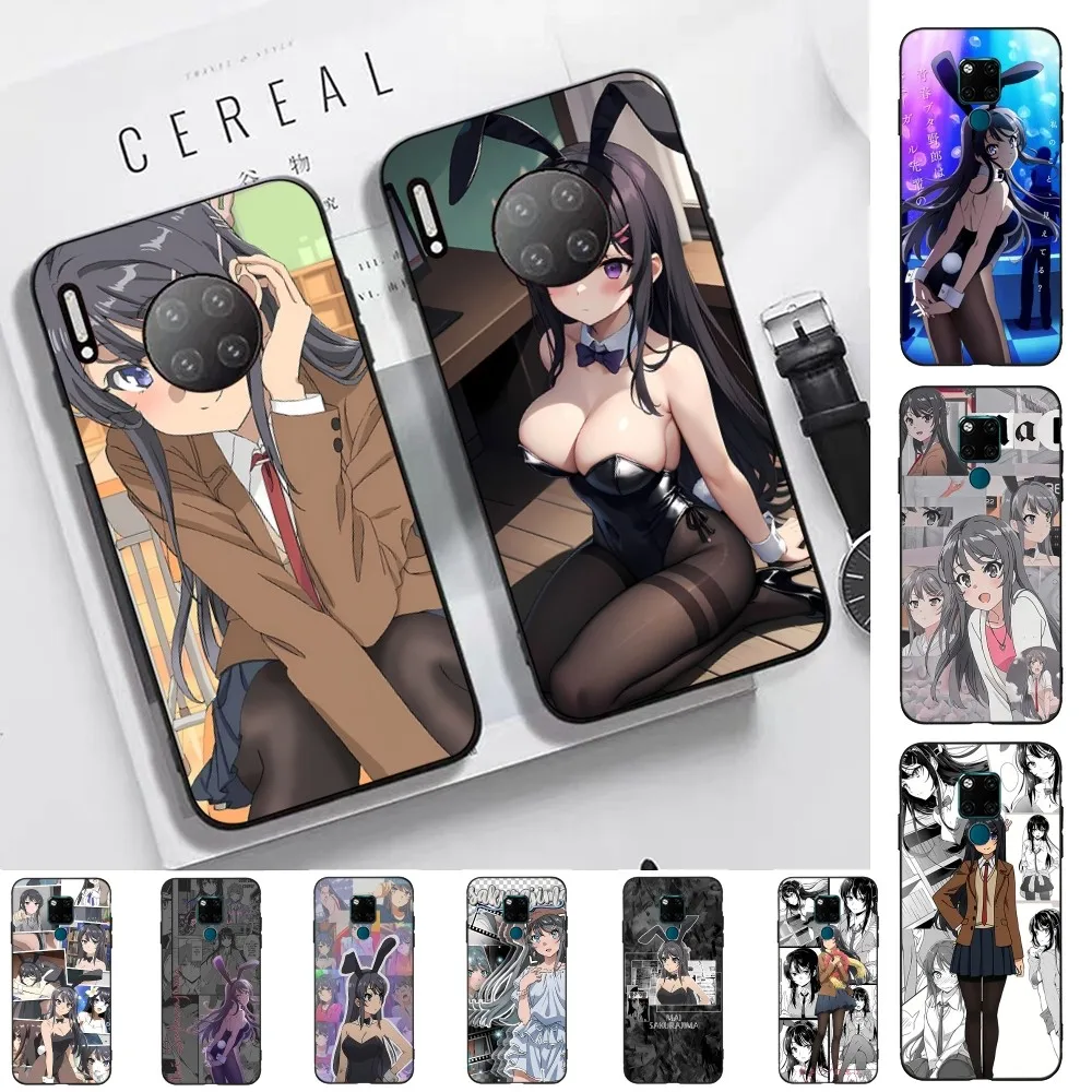 Anime Mai Sakurajima Phone Case For Huawei Mate 10 20 30 40 50 Lite Pro Nova 3 3i 5 6 SE 7 Pro 7SE